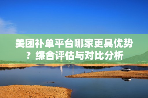 美团补单平台哪家更具优势？综合评估与对比分析