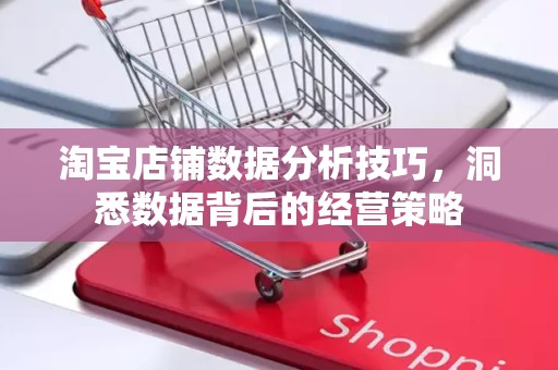 淘宝店铺数据分析技巧，洞悉数据背后的经营策略