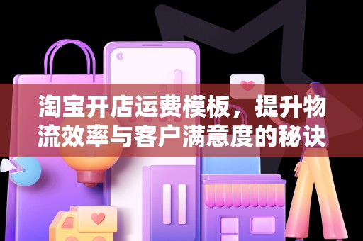 淘宝开店运费模板，提升物流效率与客户满意度的秘诀