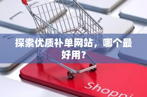 探索优质补单网站，哪个最好用？