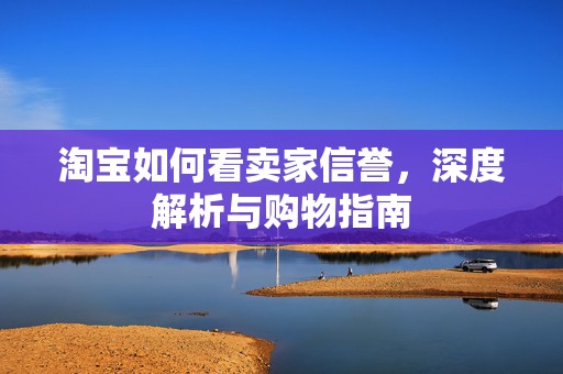 淘宝如何看卖家信誉，深度解析与购物指南