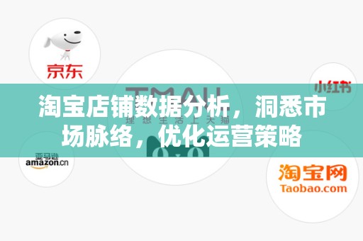 淘宝店铺数据分析，洞悉市场脉络，优化运营策略