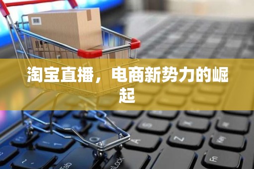 淘宝直播，电商新势力的崛起
