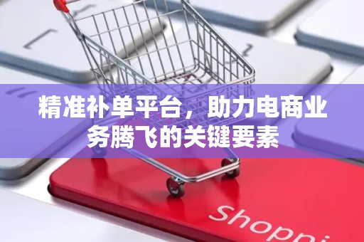 精准补单平台，助力电商业务腾飞的关键要素