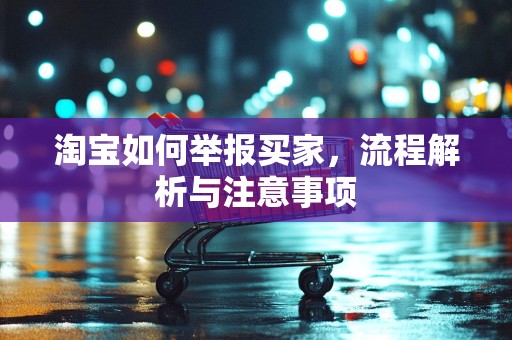 淘宝如何举报买家，流程解析与注意事项