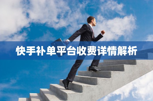 快手补单平台收费详情解析