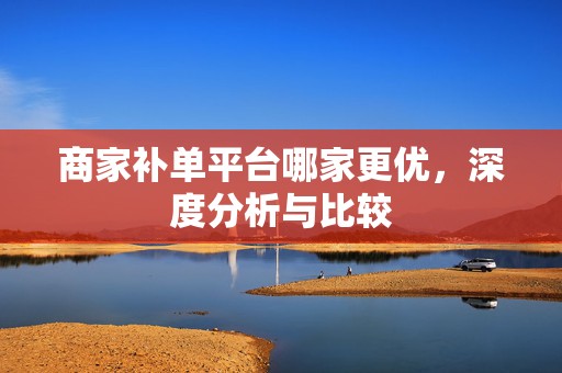 商家补单平台哪家更优，深度分析与比较