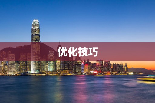 优化技巧