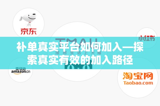 补单真实平台如何加入—探索真实有效的加入路径