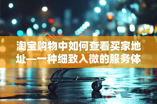 淘宝购物中如何查看买家地址—一种细致入微的服务体验