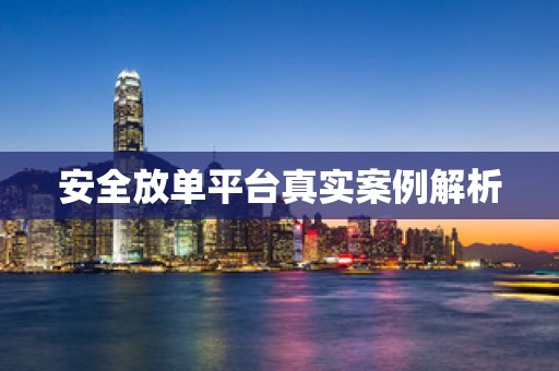 安全放单平台真实案例解析