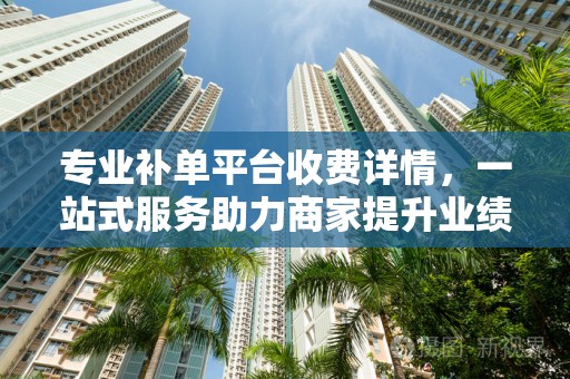 专业补单平台收费详情，一站式服务助力商家提升业绩