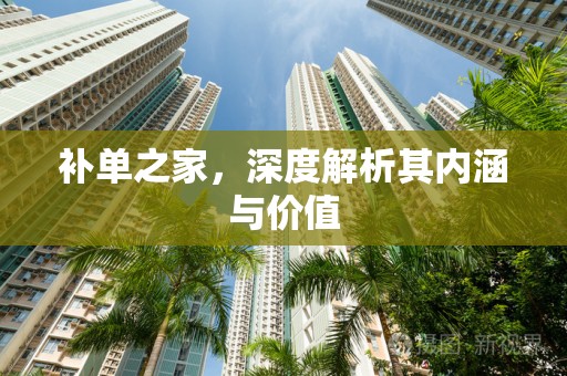 补单之家，深度解析其内涵与价值