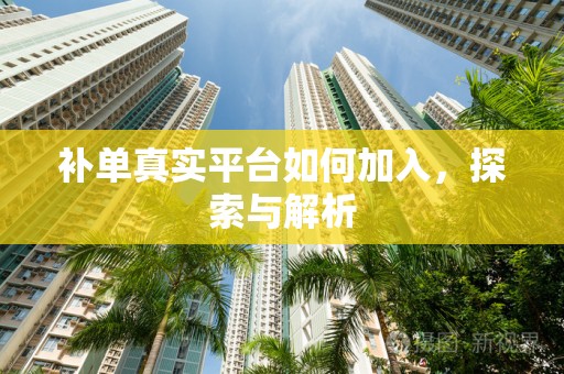 补单真实平台如何加入，探索与解析