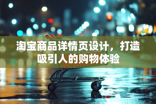 淘宝商品详情页设计，打造吸引人的购物体验