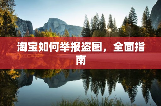 淘宝如何举报盗图，全面指南