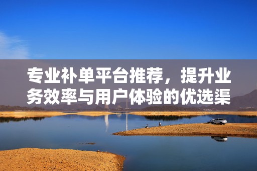 专业补单平台推荐，提升业务效率与用户体验的优选渠道