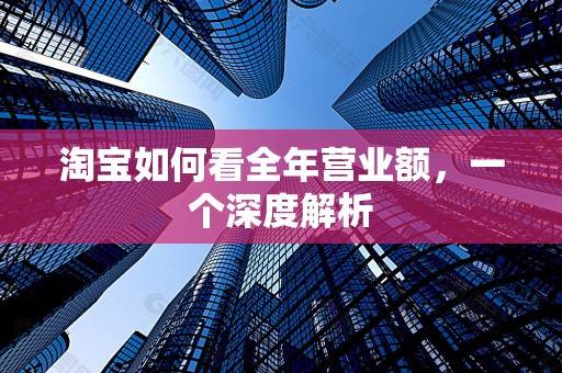 淘宝如何看全年营业额，一个深度解析