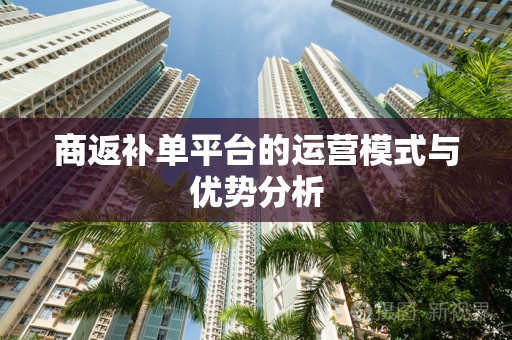 商返补单平台的运营模式与优势分析