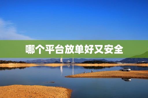 哪个平台放单好又安全