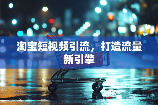 淘宝短视频引流，打造流量新引擎