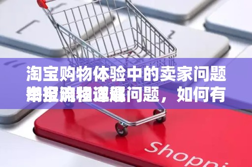 淘宝购物体验中的卖家问题举报流程详解
淘宝购物遭遇问题，如何有效举报卖家？