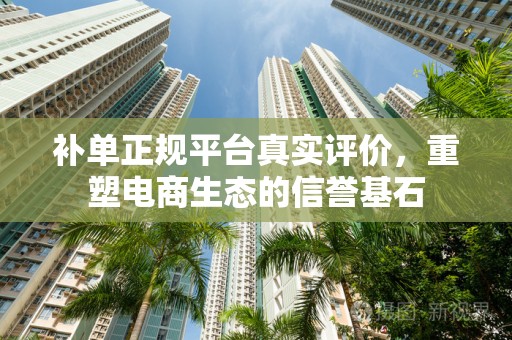 补单正规平台真实评价，重塑电商生态的信誉基石