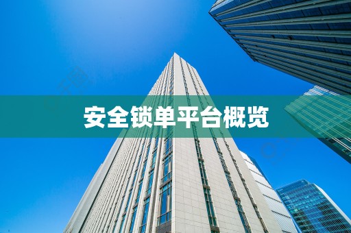 安全锁单平台概览