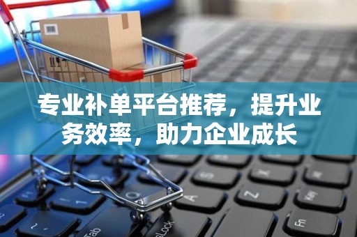 专业补单平台推荐，提升业务效率，助力企业成长