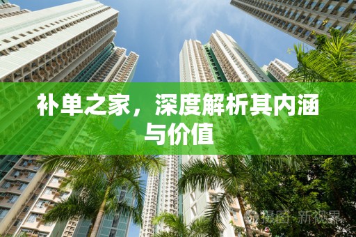 补单之家，深度解析其内涵与价值