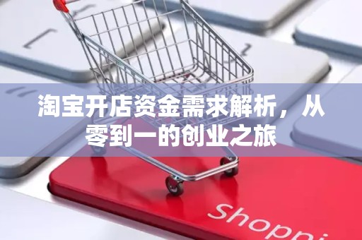 淘宝开店资金需求解析，从零到一的创业之旅