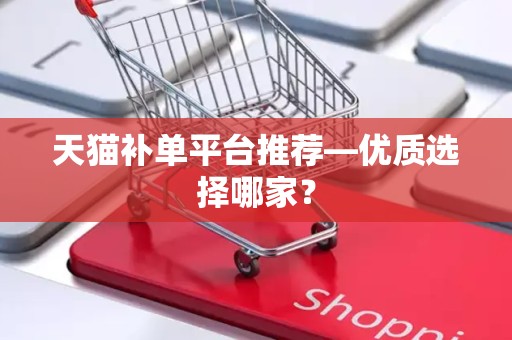 天猫补单平台推荐—优质选择哪家？