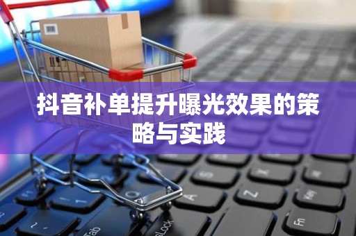 抖音补单提升曝光效果的策略与实践