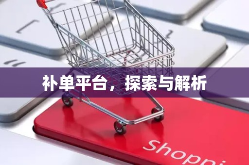 补单平台，探索与解析