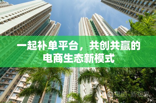 一起补单平台，共创共赢的电商生态新模式