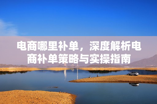 电商哪里补单，深度解析电商补单策略与实操指南