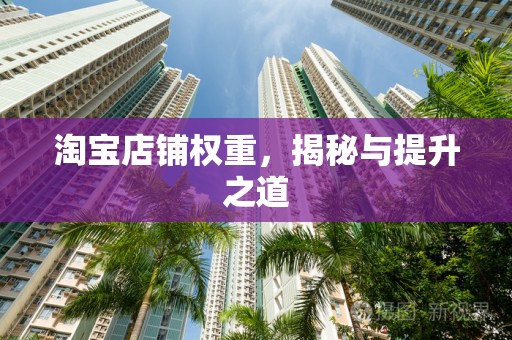 淘宝店铺权重，揭秘与提升之道