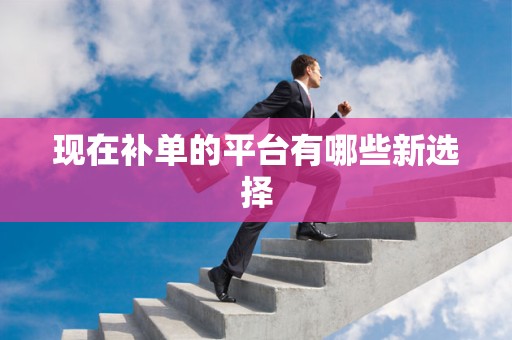 现在补单的平台有哪些新选择