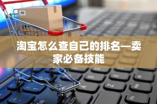 淘宝怎么查自己的排名—卖家必备技能
