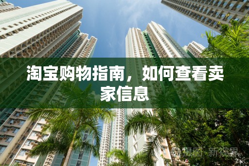 淘宝购物指南，如何查看卖家信息