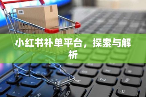 小红书补单平台，探索与解析