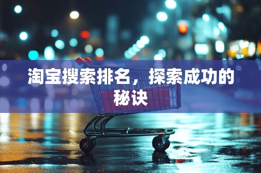 淘宝搜索排名，探索成功的秘诀