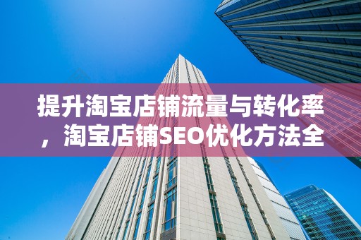 提升淘宝店铺流量与转化率，淘宝店铺SEO优化方法全解析