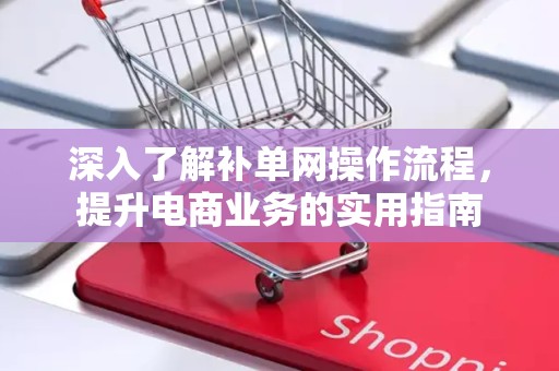 深入了解补单网操作流程，提升电商业务的实用指南