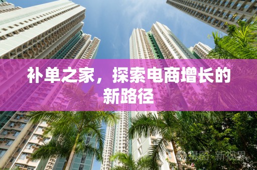 补单之家，探索电商增长的新路径
