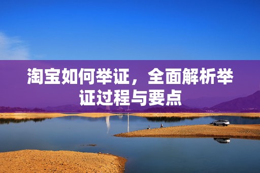 淘宝如何举证，全面解析举证过程与要点