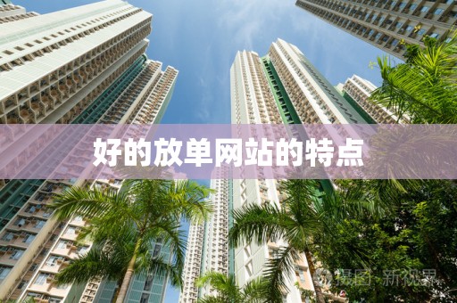 好的放单网站的特点