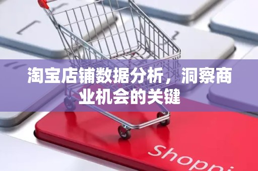 淘宝店铺数据分析，洞察商业机会的关键