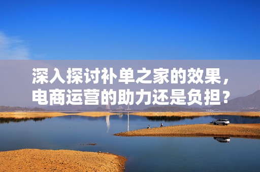 深入探讨补单之家的效果，电商运营的助力还是负担？