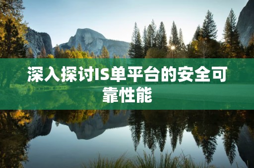 深入探讨IS单平台的安全可靠性能